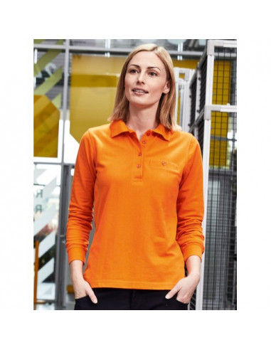 Ladies' Workwear Polo Pocket Longsleeve