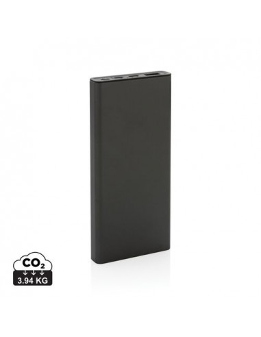 Powerbank Terra da 10000 mAh 18W in alluminio riciclato