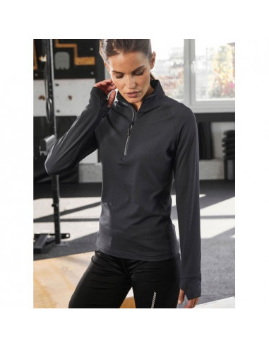 Ladies' Sports Shirt Halfzip