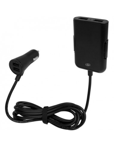 Caricabatterie per auto con 4 porte USB, tecnologia Quick Charge 3.0 ed estensione per i sedili posteriori Pilot