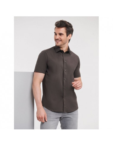 Men's Short Sleeve Easy Care Fitted Shirt