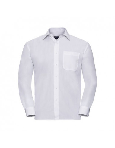 Men's Long Sleeve PolyCotton Poplin Shirt