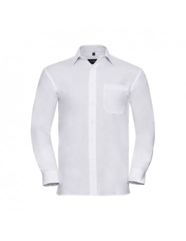 Men's Long Sleeve Pure Cotton Poplin Shirt