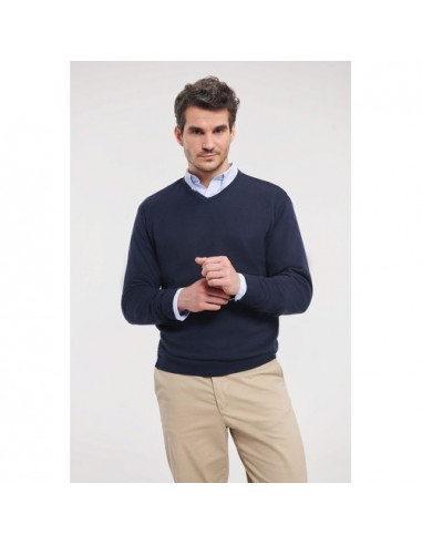 Men's V-Neck Knitted Pullover