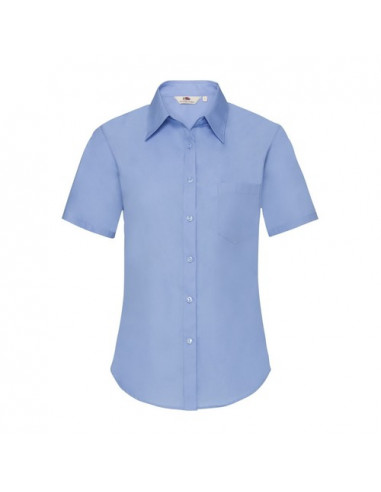 Ladies Poplin Shirt Short Sleeve