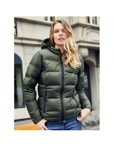 Ladies' Hooded Down Jacket