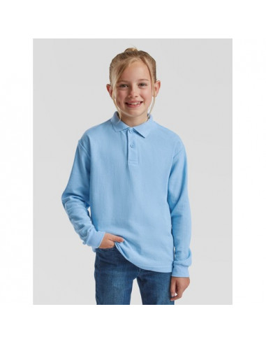 Kids 65/35 Long Sleeve Polo