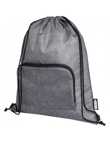 Borsa pieghevole con coulisse in materiale riciclato Ash - 7L