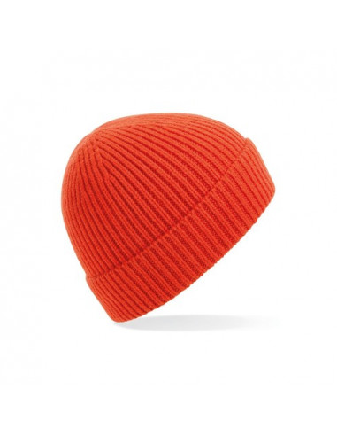 Engineered Knit Ribbed Beanie