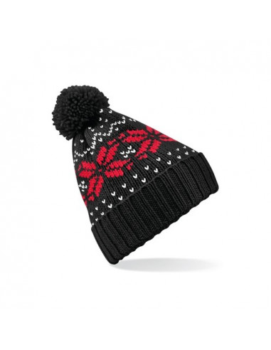 Fair Isle Snowstar Beanie