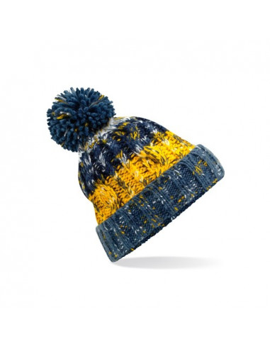 Corkscrew Pom Pom Beanie