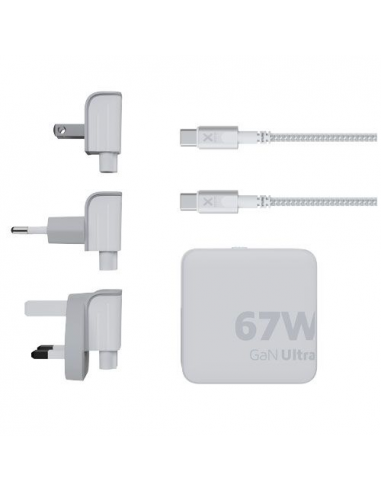 Caricabatterie da viaggio da 67 W con cavo USB-C PD da 100 W Xtorm XVC2067 GaN Ultra