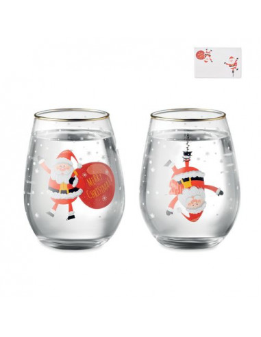 Set di 2 bicchieri di Natale NOEL