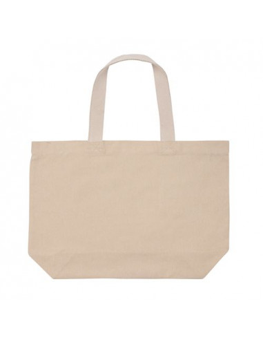 Shopper grande in canvas riciclato 240 gm2 non tinto Impact