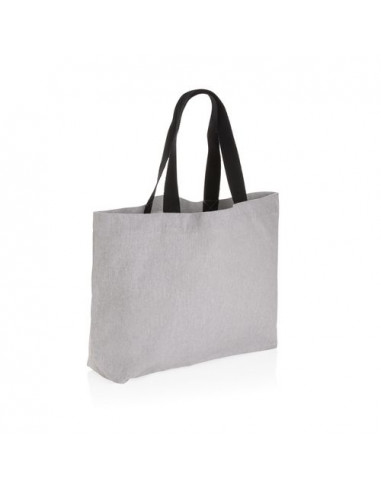 Shopper grande in canvas riciclato 240 gm2 non tinto Impact