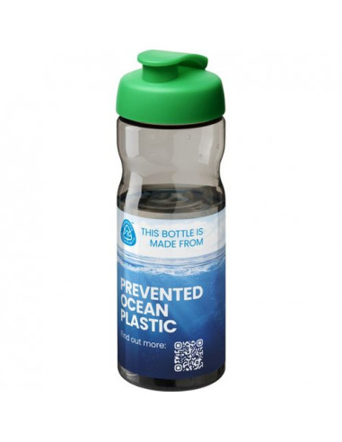 Borraccia sportiva da 650 ml con coperchio a scatto H2O Active® Eco Base