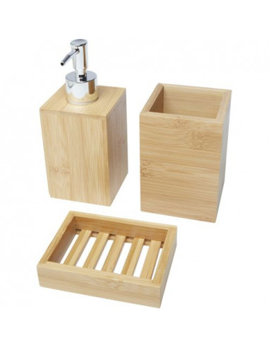 Set da bagno Hedon da 3 pezzi in bambù