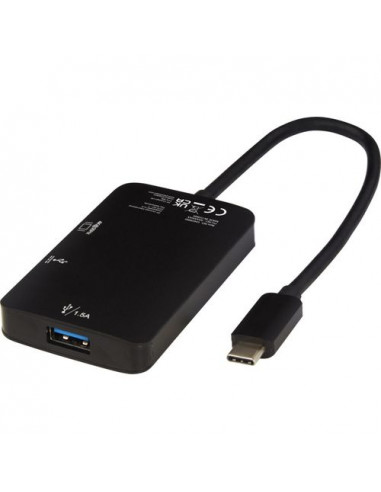 Adattatore multimediale Tipo-C in alluminio ADAPT (USB-A/Tipo-C/HDMI)