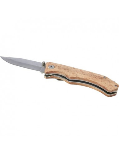 Coltello tascabile Dave in legno con clip per cintura