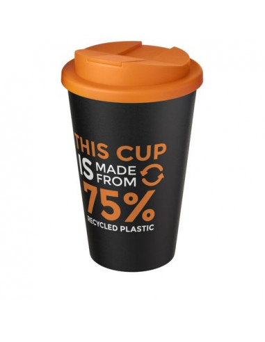 Tazza Americano® Eco da 350 ml in materiale riciclato e con coperchio ermetico