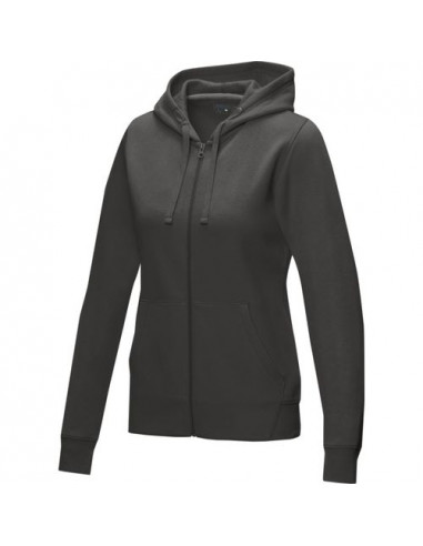 Felpa Ruby da donna con cappuccio e full zip in tessuto organico riciclato certificato GOTS