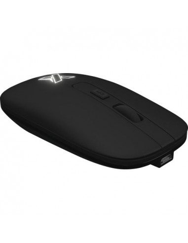 Mouse wireless in materiale antibatterico con logo luminoso SCX.design O22