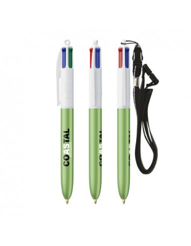 BIC® 4 Colours Glacé with Lanyard