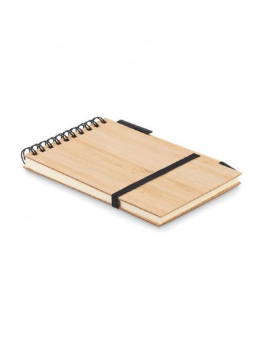 Set quaderno A6 in bamboo SONORABAM