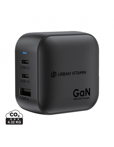 Caricabatterie GAN Urban Vitamin Santa Cruz 70W in rPC RCS