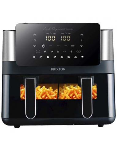 Friggitrice ad aria da 8 litri con doppio cestello Prixton Cook Organics