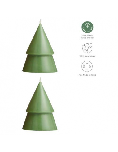 Set di due Candele a forma di albero di Natale - formato medio Originalhome