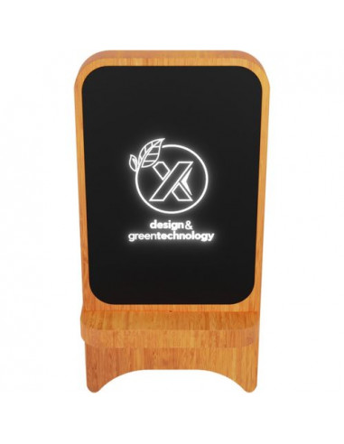 Supporto in legno wireless, luminoso, da 10 W SCX.design W16