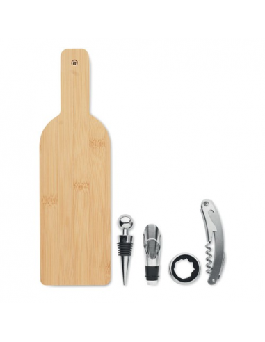 Set da vino forma di bottiglia VINOVAULT SET