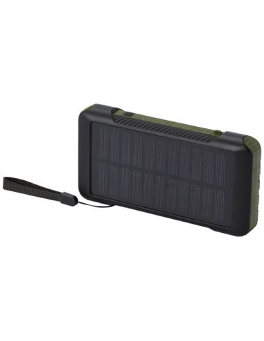 Power bank a dinamo solare in plastica riciclata RCS da 10.000 mAh Soldy