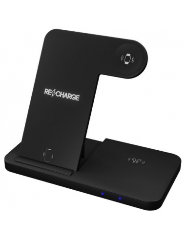 Base di ricarica wireless 3 in 1 con supporto per telefono SCX.design W28