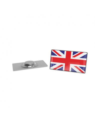 Pin Metal with magnet, Rectangular, 30 x 18 mm