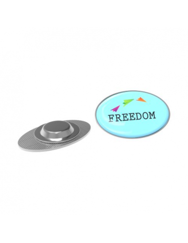 Pin Metal with magnet, Oval