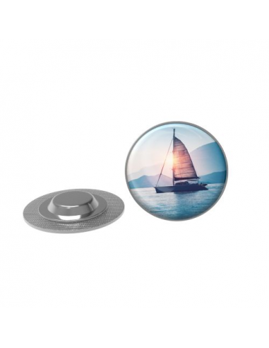 Pin Metal with magnet, Round