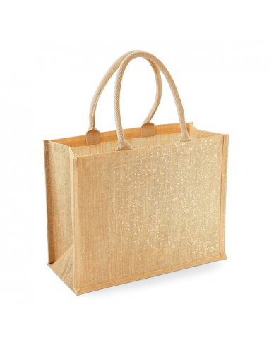 Shimmer Jute Shopper