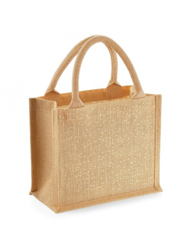 Shimmer Jute Mini Gift Bag