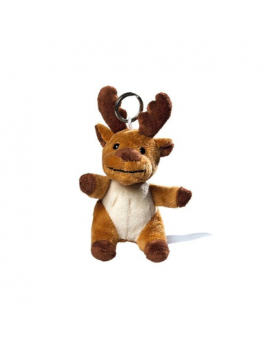 plush moose with keychain