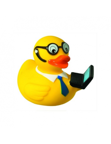 Squeaky duck, laptop