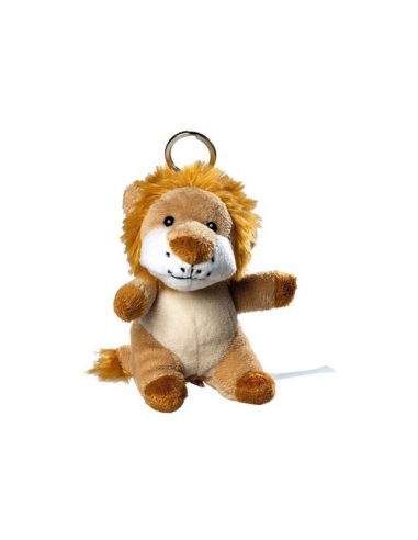 plush lion with keychain