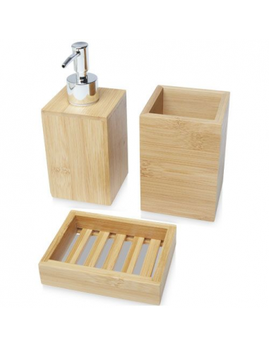 Set da bagno Hedon da 3 pezzi in bambù