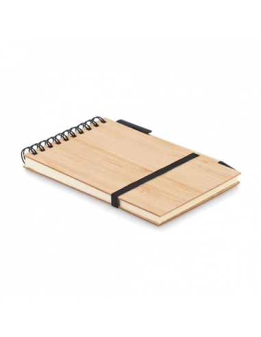 Set quaderno A6 in bamboo SONORABAM