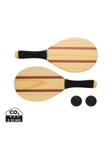 Set tennis frescobol in legno