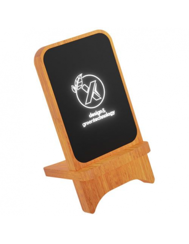 Supporto in legno wireless, luminoso, da 10 W SCX.design W16