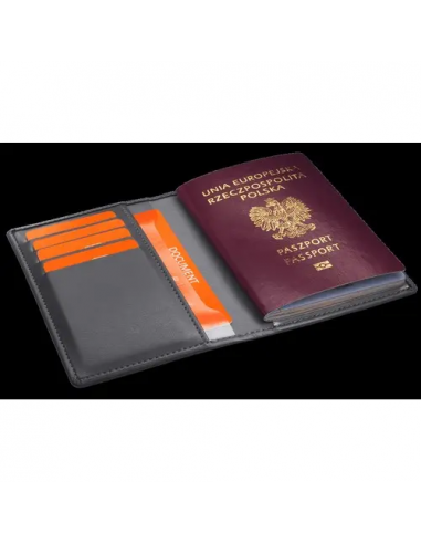 Custodia per passaporto con blocco RFID