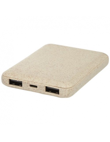 Power bank Asama da 5000 mAh realizzata con paglia di grano