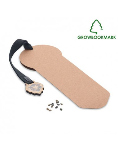 Segnalibro in legno di pino GROWBOOKMARK™